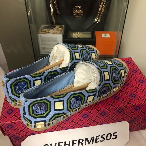 New Tory Burch Espadrille slide size 7 - Picture 6 of 8